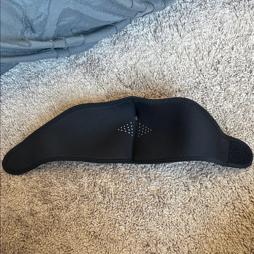 Supreme Black Face Mask with White Logo